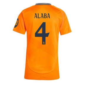 Real Madrid David Alaba #4 Dámské Venkovní Dres 2024-25 Krátký Rukáv